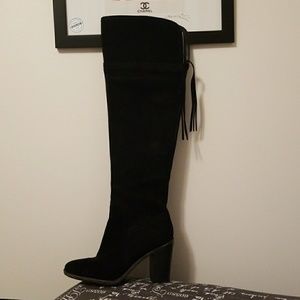 Franco Sarto Over the Knee Suede Boots